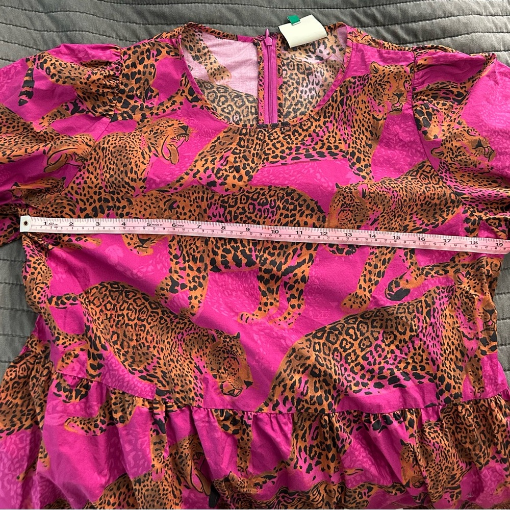 ARTSY LEOPARDS TIERED MINI DRESS - Picture 6 of 7